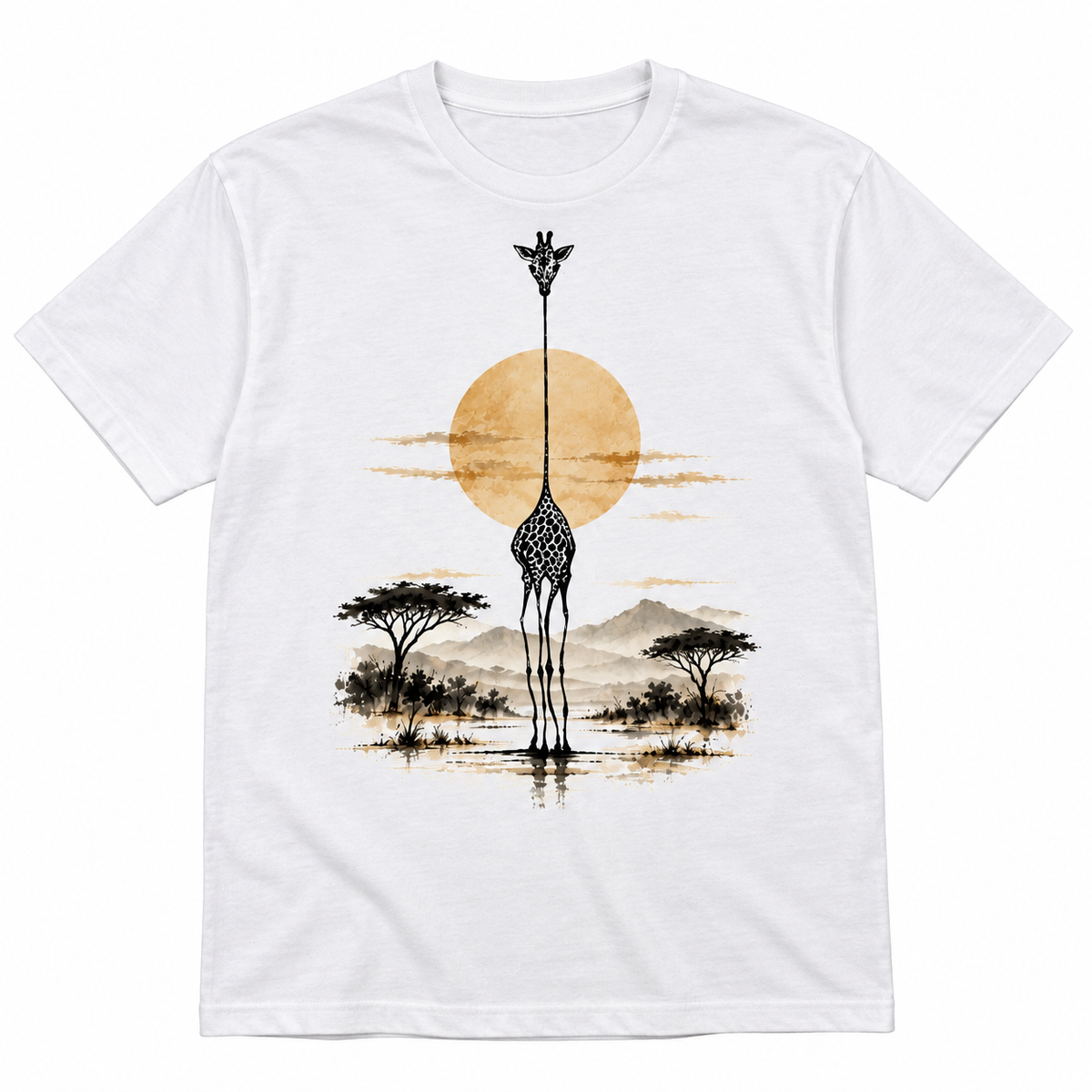 Giraffe Safari Watercolor