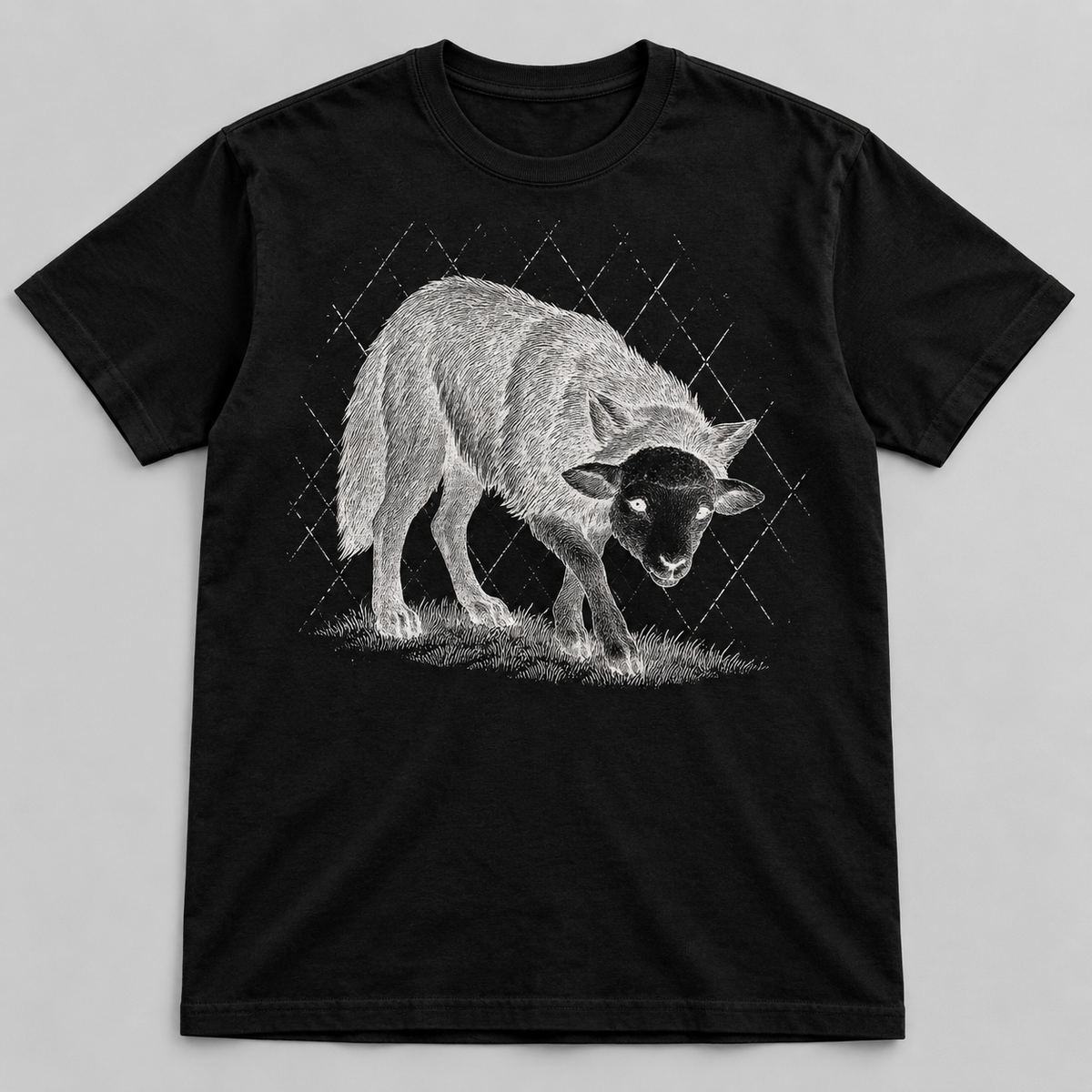 Engraved Wolf