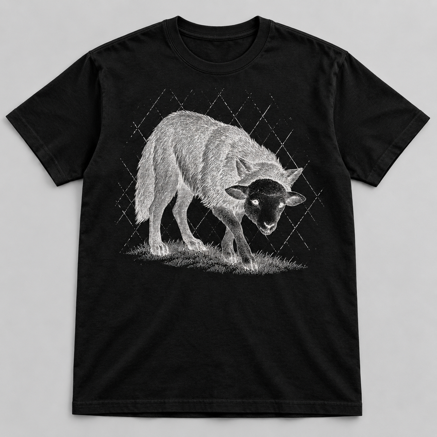 Engraved Wolf
