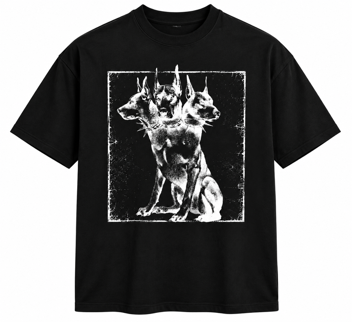 Distressed Cerberus Doberman