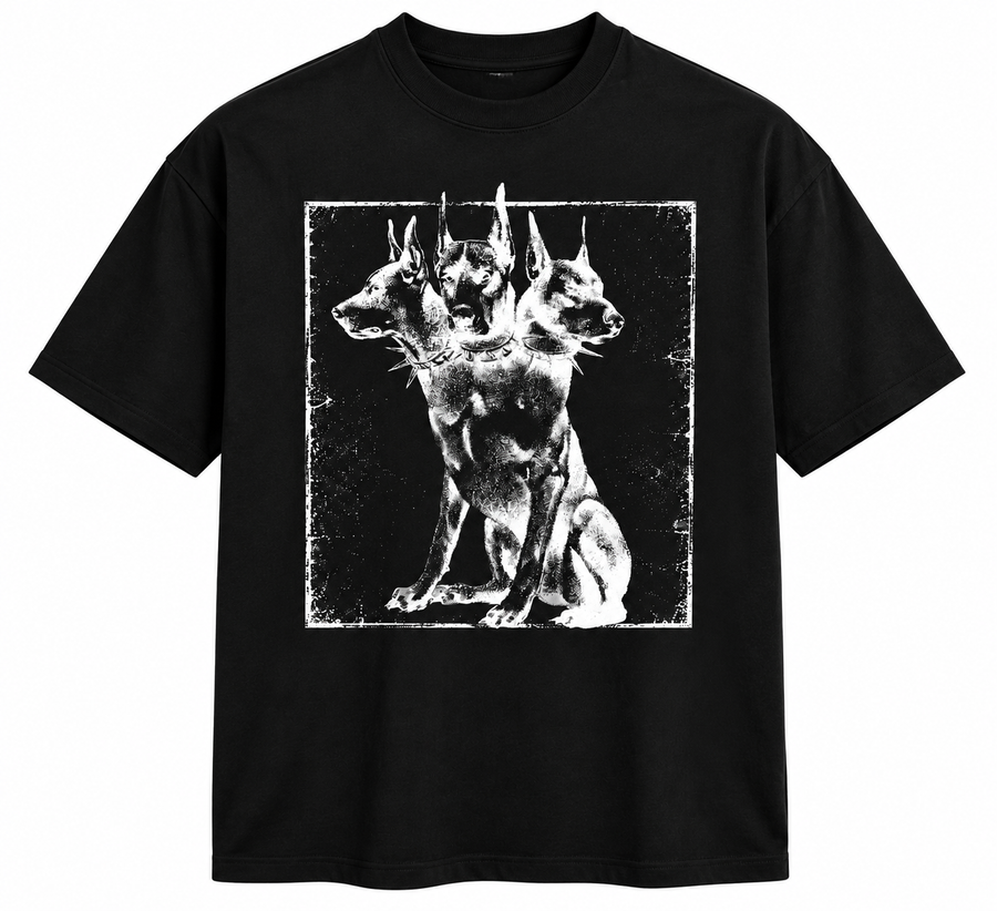 Distressed Cerberus Doberman