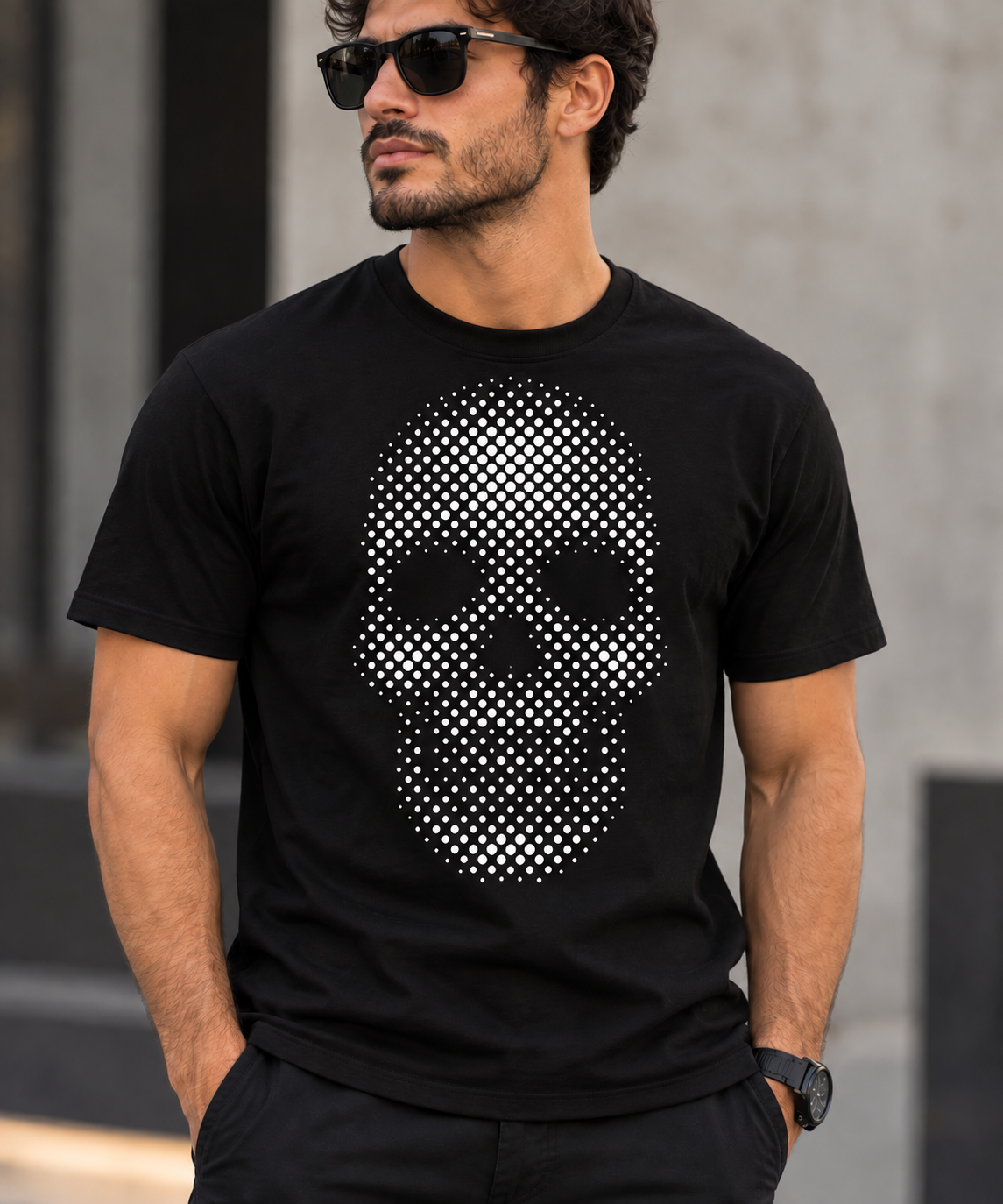 Halftone Skull