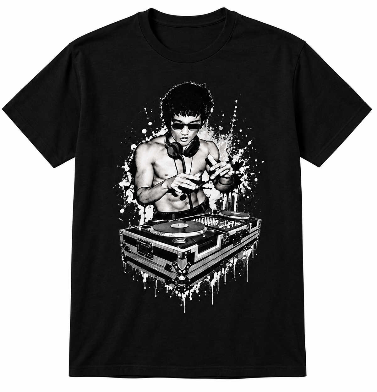 Monochrome Graffiti DJ