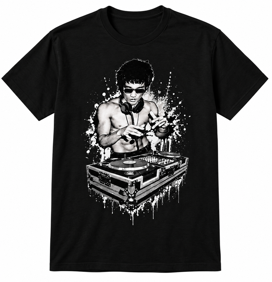 Monochrome Graffiti DJ