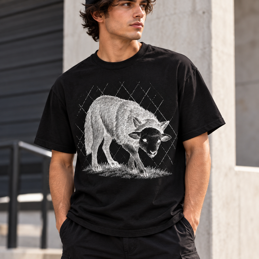 Engraved Wolf