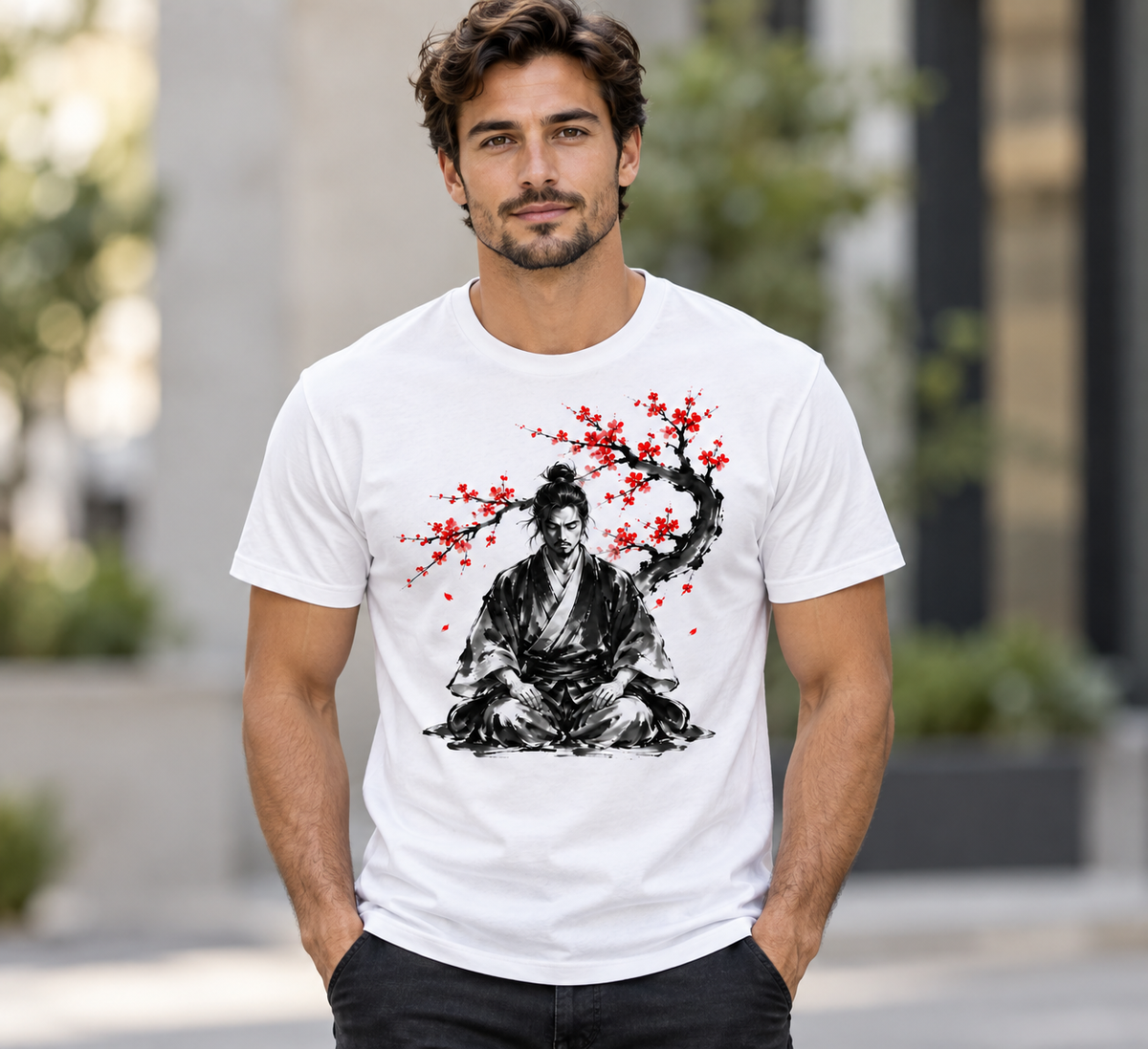 Enlarged samurai cherry blossom